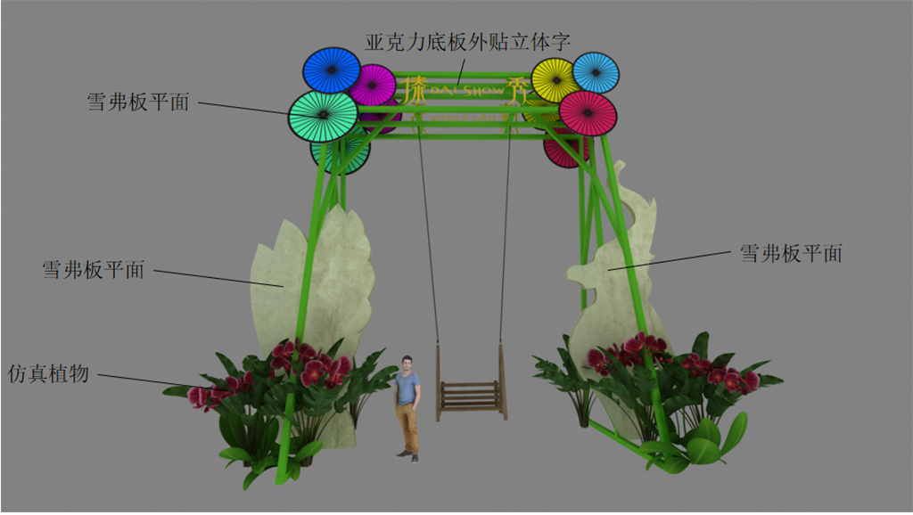 西双版纳万达乐园美陈